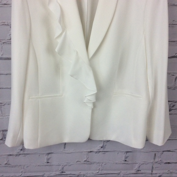 Tahari ASL Ruffle Shawl Collar Pant Suit, Size 22W - Picture 6 of 16